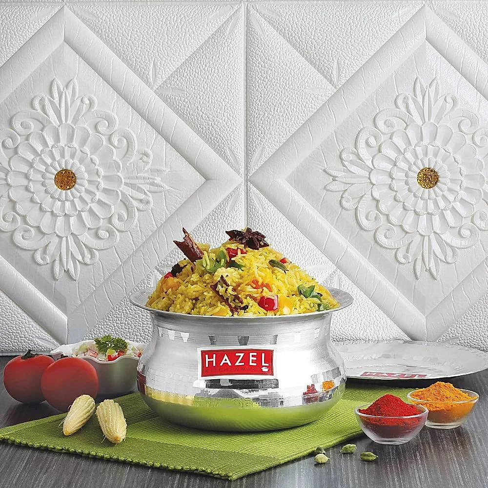 HAZEL Aluminium Handi With Lid - 1200 ml