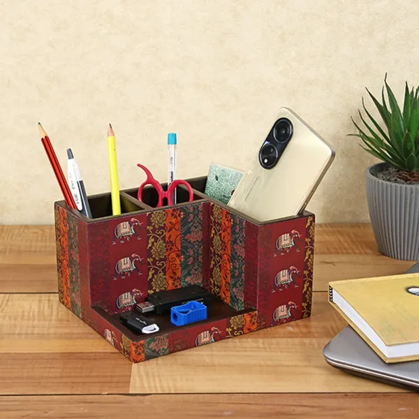 Clasicraft Wooden Multipurpose Stand Printed Duco Brown (ST-3)