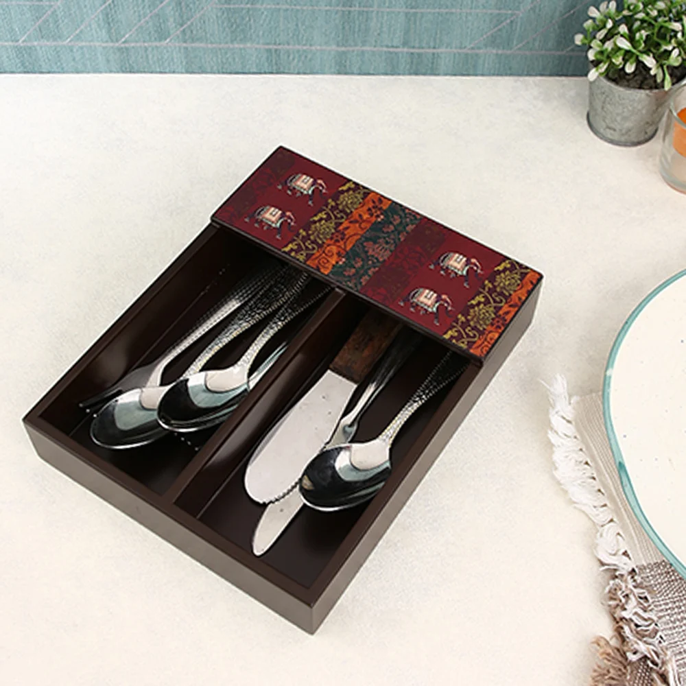 Clasicraft Wooden Cutlery Tray Printed Duco Brown (CT)