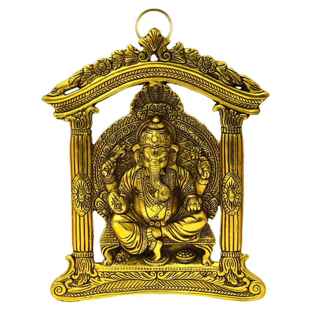 Shubhkart Nitya Aaradhya Ganesh Murti Statue For Wall Hanging