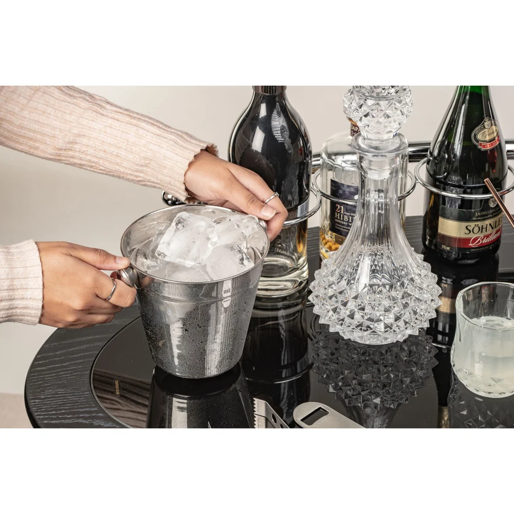 Elephant Stainless Steel Ice Bucket With Ring (1.35 L)