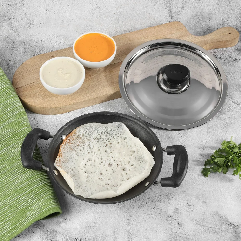 Vinod Zest Non-Stick Appachetty With Lid
