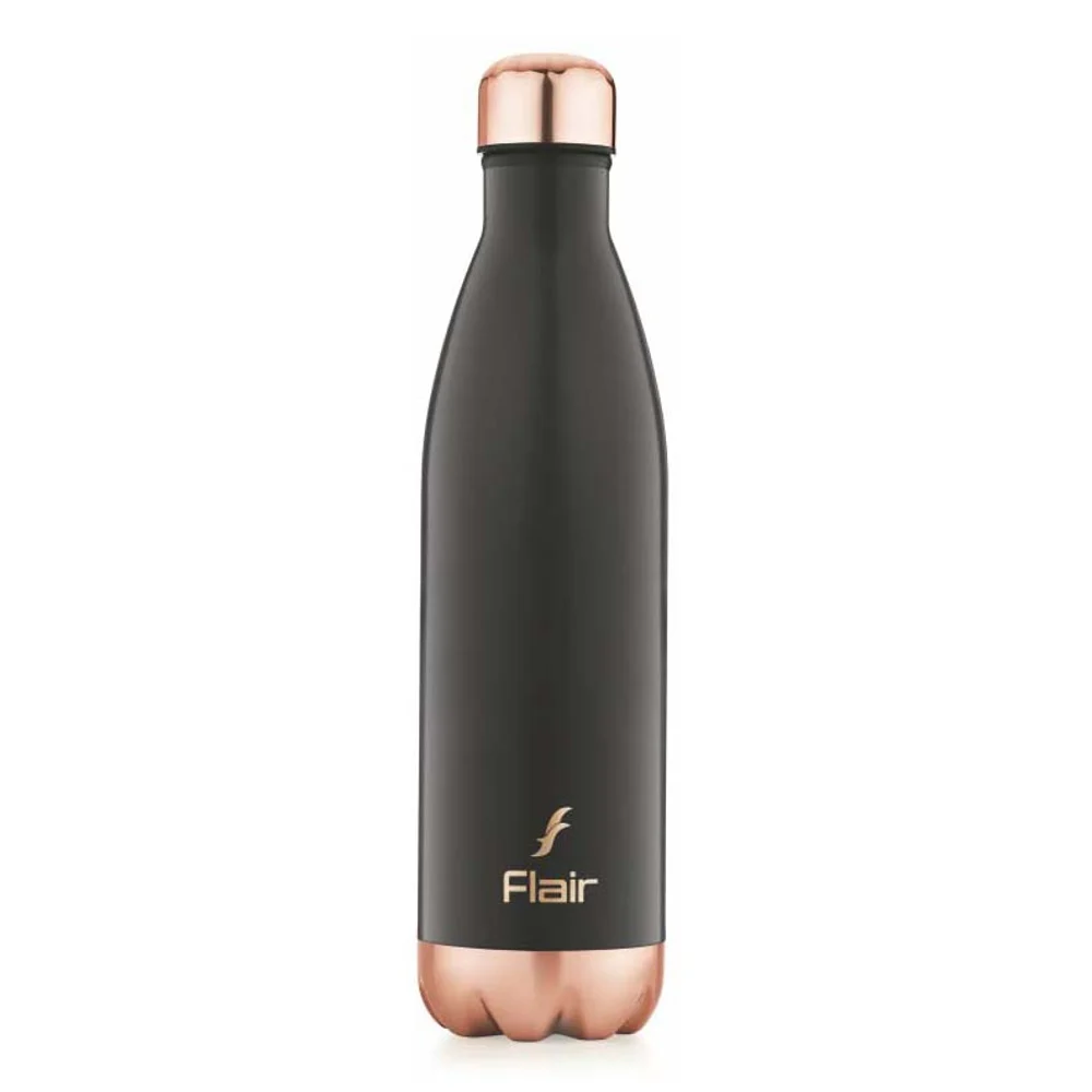 Flair Spark Stainless Steel Vacuum Bottle (Black) - 1 L