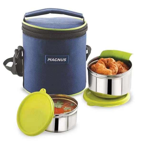 Magnus Alfa - 2 Stainless Steel Lunch Box - Green