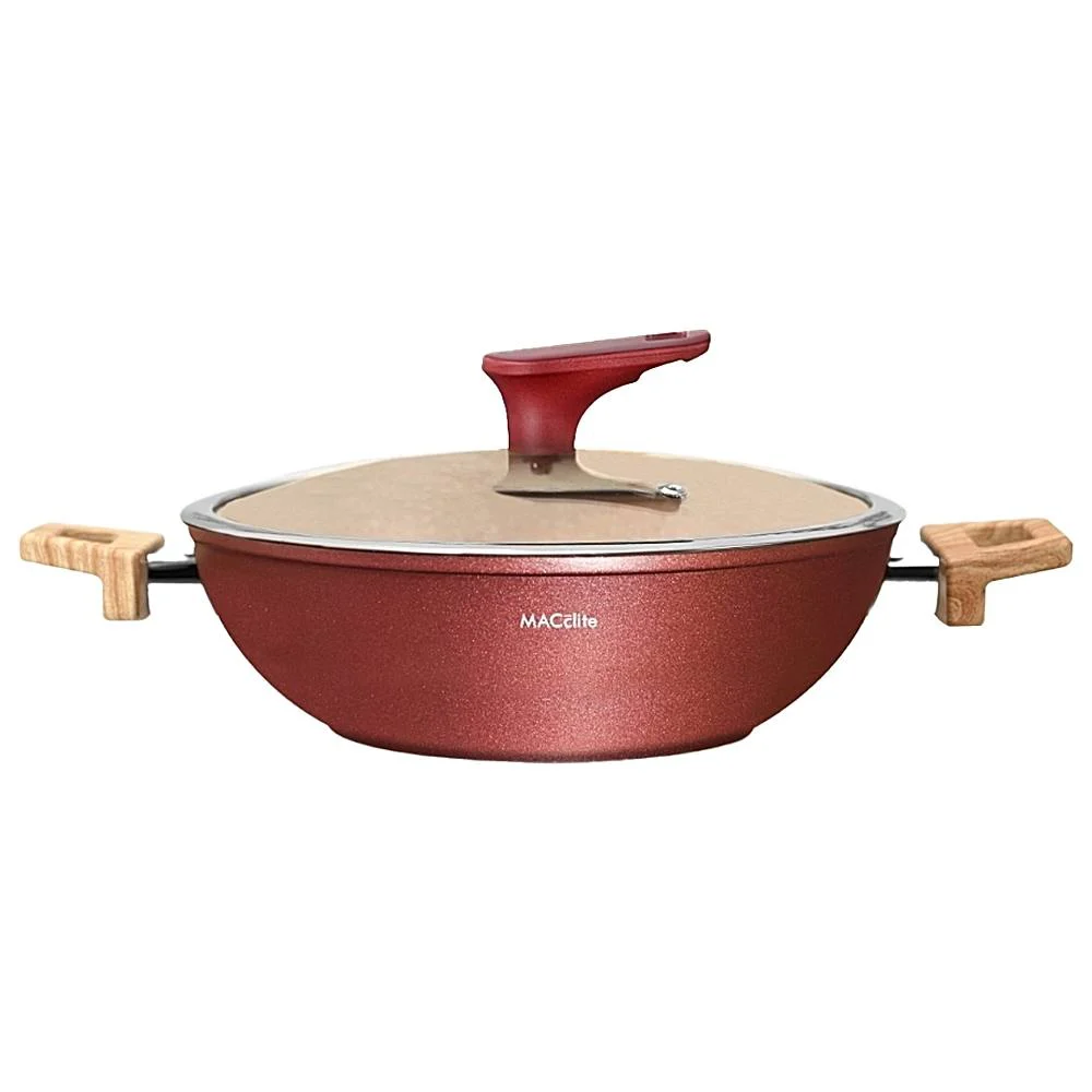 Macclite Die Cast Butter Scotch IB Triumph Kadai With Glass Lid