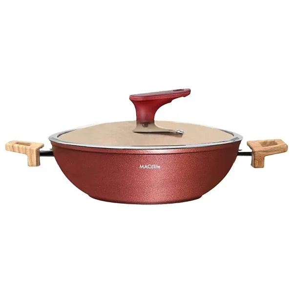 Macclite Die Cast Butter Scotch IB Triumph Kadai With Glass Lid