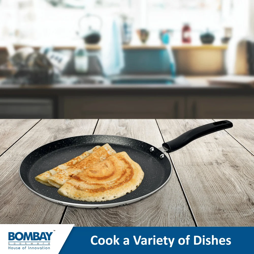 Bombay Kookware Non-Stick Kala Kruti Dosa Tawa - Ivory