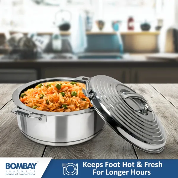 Bombay Kookware Stainless Steel Della Casserole - Silver