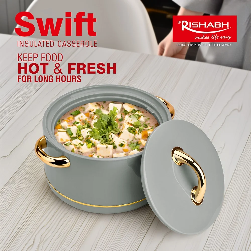 Rishabh Swift Insulated Casserole - Grey
