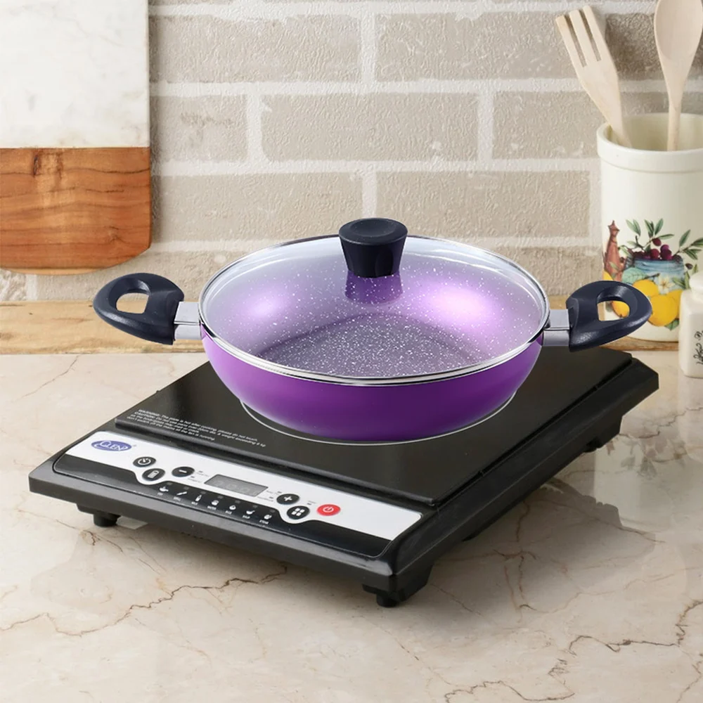 Wonderchef Tivoli Kadai With Lid - Purple