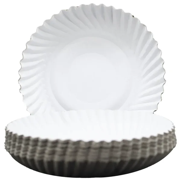 Richbond Disposables Paper Plate White - 9 Inches