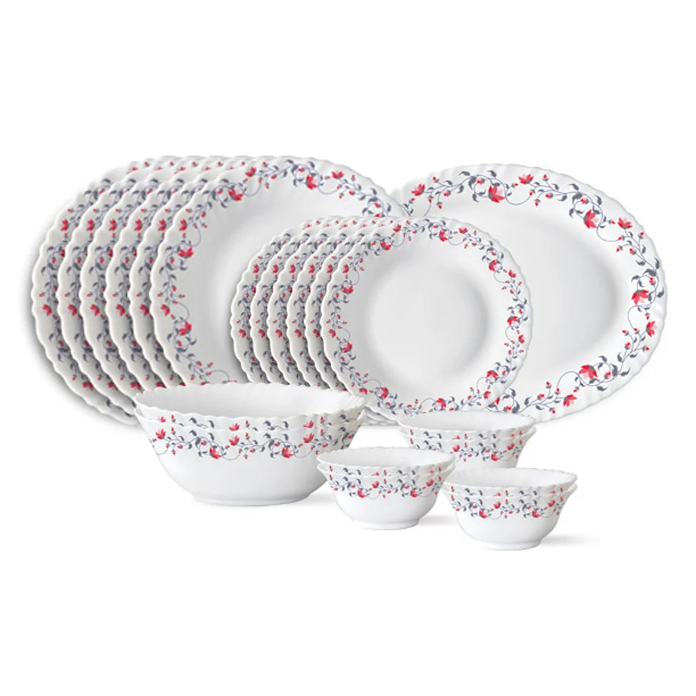 Larah By Borosil Dinner Set Pentas (21 Pieces)