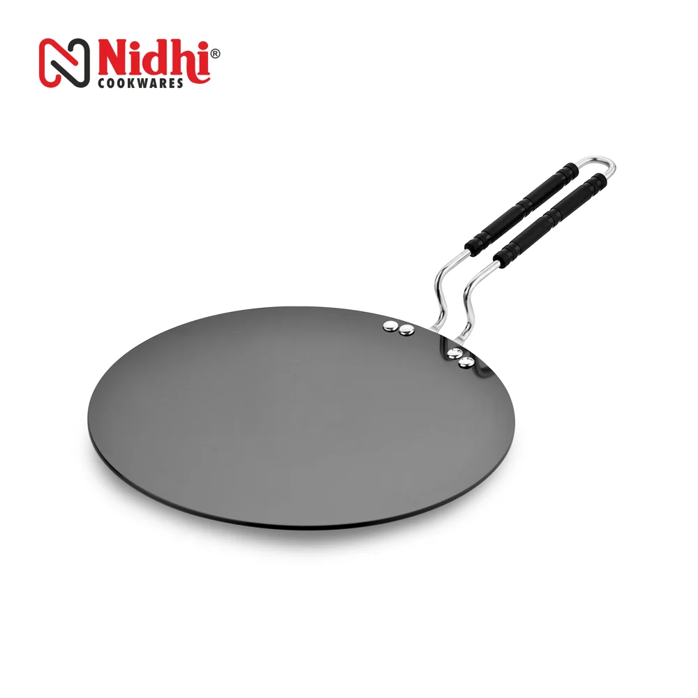Nidhi Hard Anodised Tawa (Black) - 27.5 cm