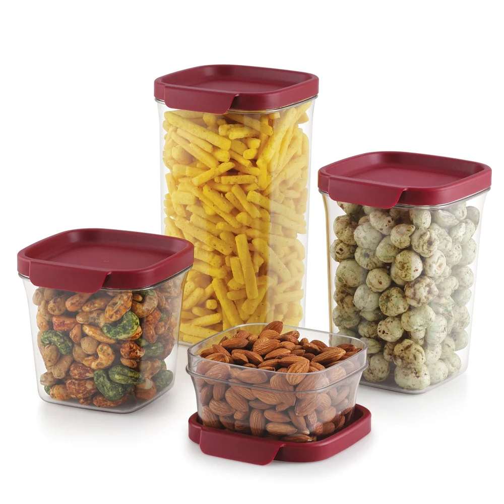 Mastercook Moscow Storage Container - Maroon (4 Pieces)