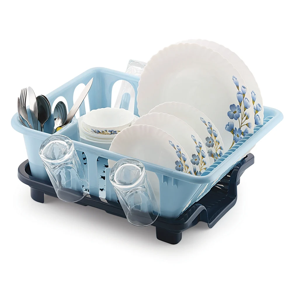 Mastercook Multipurpose Kitchen Rack With Drainer - Blue