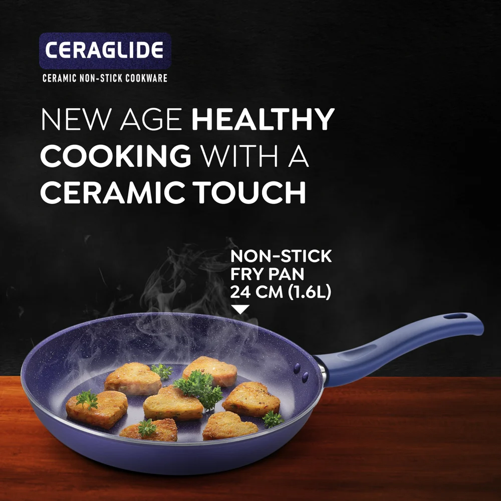Prestige Ceraglide Frypan - Aluminium (24 cm)
