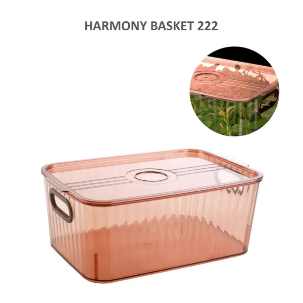 Jaipet Harmony 222 (Medium) Basket With Lid - Brown