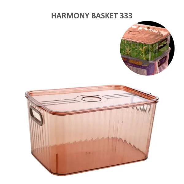Jaipet Harmony 333 (Large) Basket With Lid - Brown