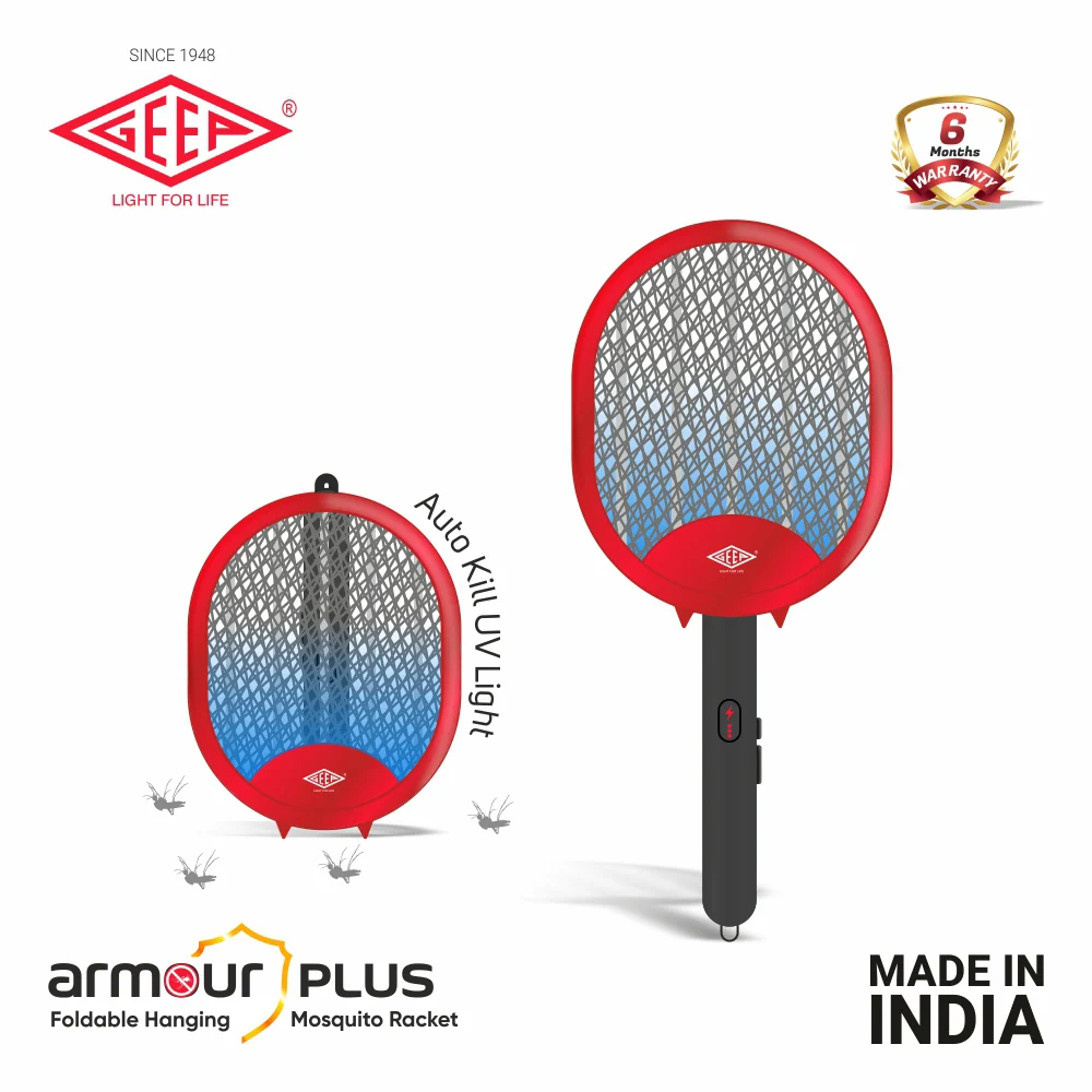 Geep Armour Plus Foldable Hanging Mosquito Racket