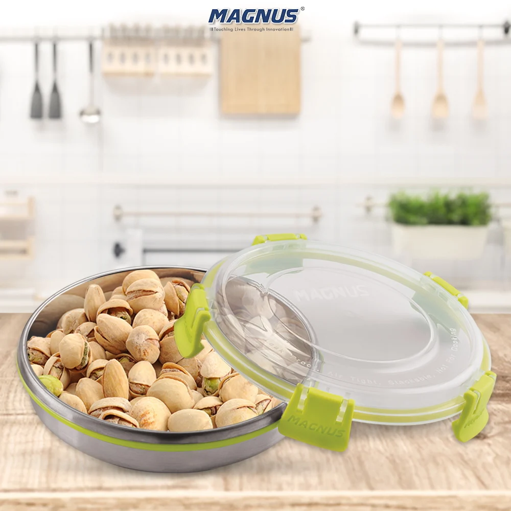 Magnus Klip Lock Stainless Steel Container - 650 ml