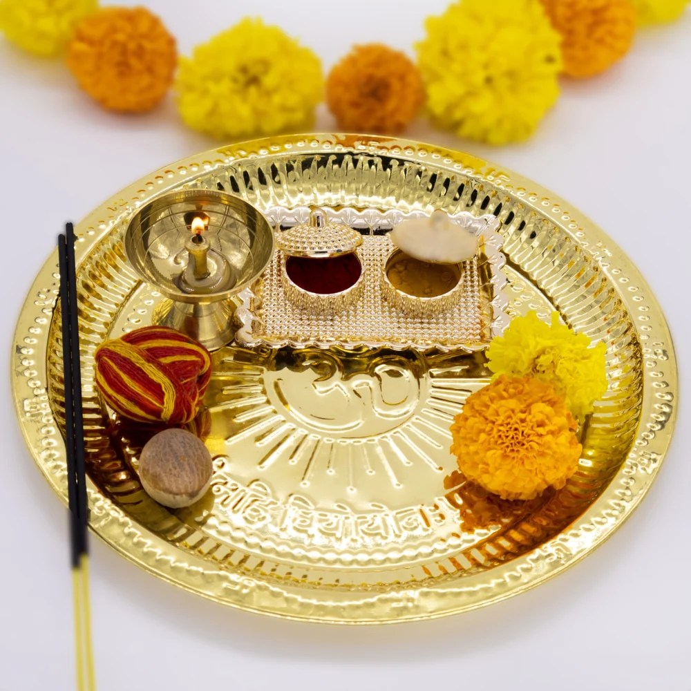 Brass Pooja Plate No.10