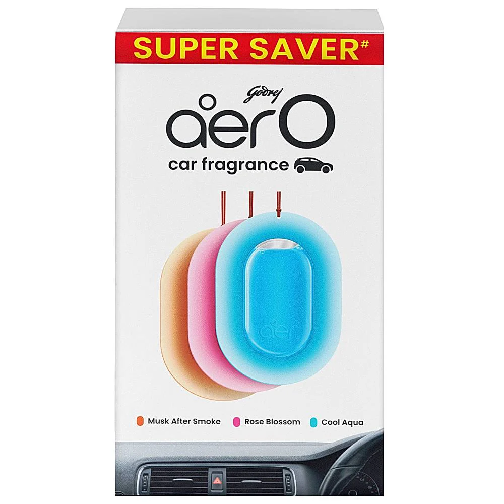 Godrej Aer O Car Fragrance - Set of 3