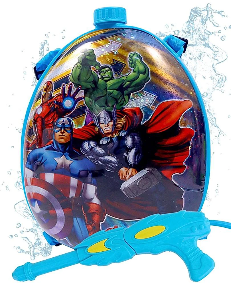 Avengers Holi Water Toy Gun With Tank (3.5 L) Blue