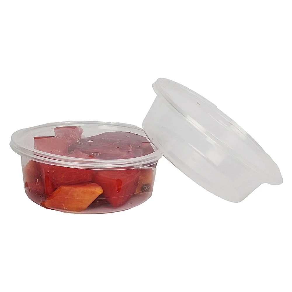Vinay Trading Round Plastic Container (250 ml) - Pack Of 20