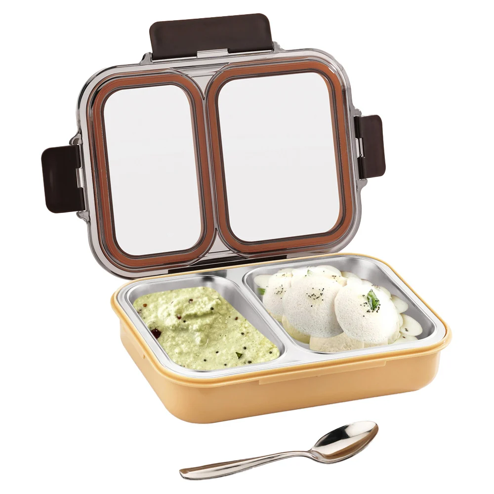 Pratap Ceelik Duo Insulated Lunch Box With Spoon - 680 ml