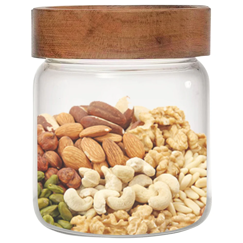 Sanjeev Kapoor Amos Borosilicate Jar With Wooden Lid - 250 ml