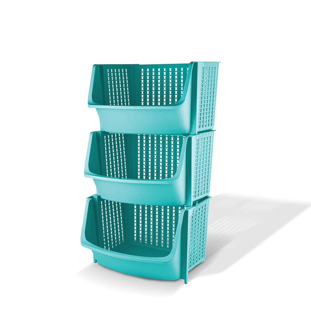 Asian Smart Multipurpose Storage Rack (Pantone) - Set Of 3