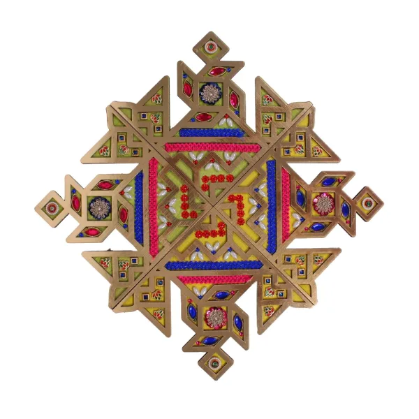 MDF Decorative Swastik Rangoli