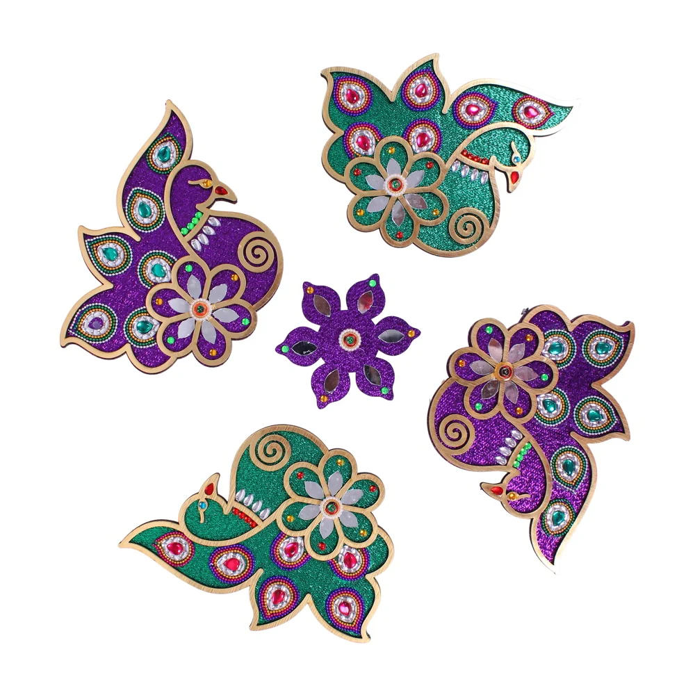 MDF Decorative Peacock Rangoli