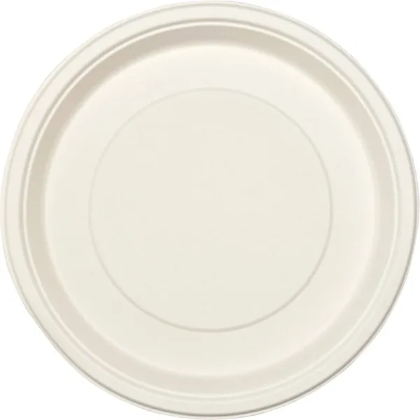 Exim Sonnet Bagasse Disposable Round Plate 11 inch - (20 Piece)