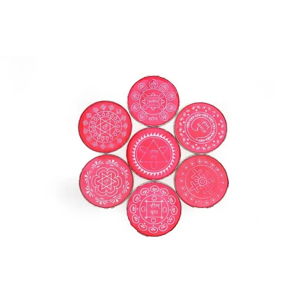 Colorking Saptahik Stencil Set 4 Inch - Pack Of 7
