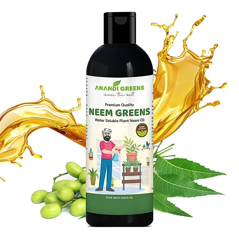 Anandi Green's Neem Oil (1500PPM) for Plant - 200 ml