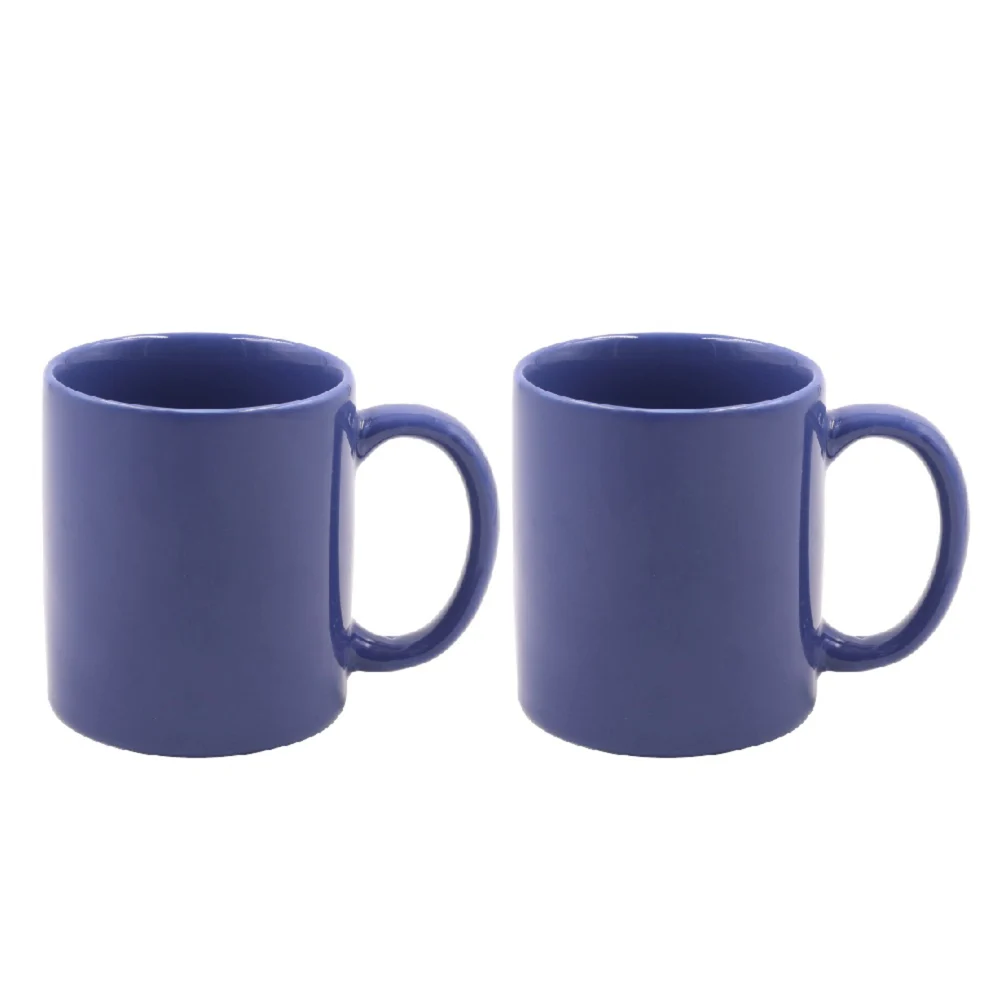 Yamasin Elegant Ceramic Mug (Blue) - Set Of 2