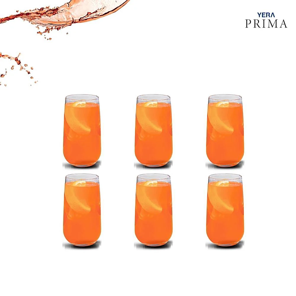 Yera Prima Blown Glass Tumbler (340ml) - Set Of 6