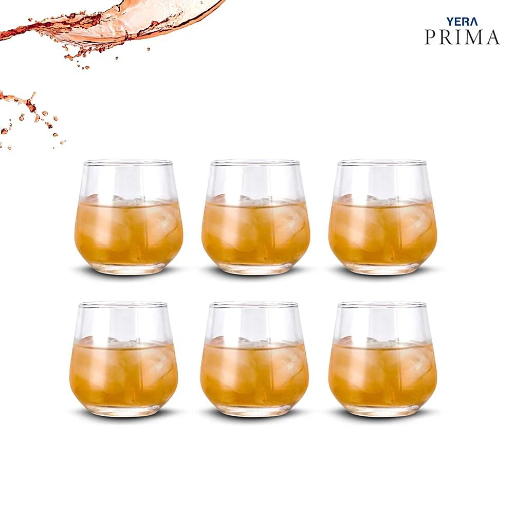 Yera Prima Whiskey Glass Tumbler (300ml) - Set Of 6