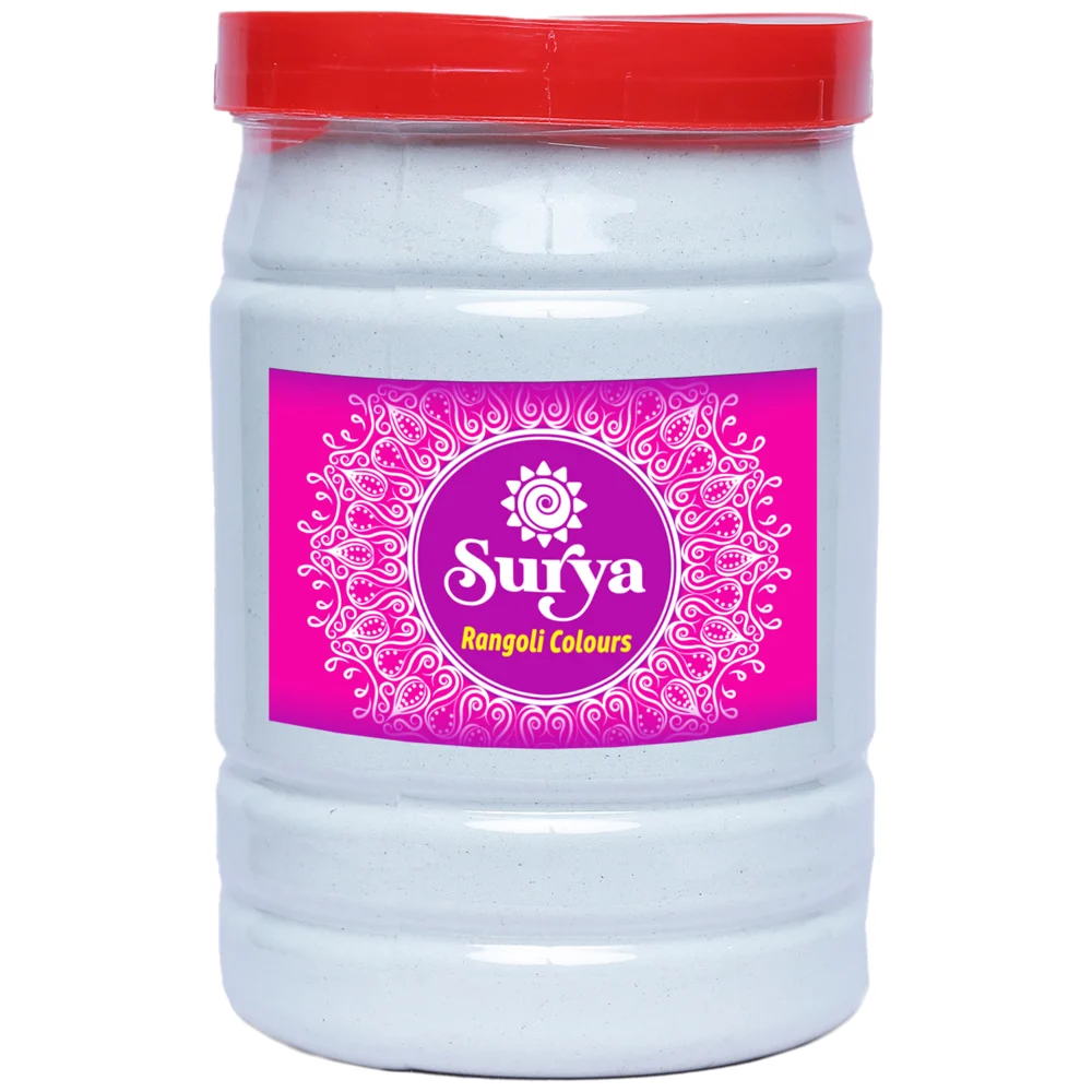 Surya Rangoli Jar - 2 Kg (White)