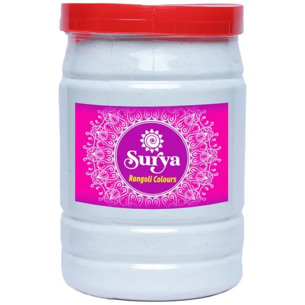 Surya Rangoli Jar - 2 Kg (White)