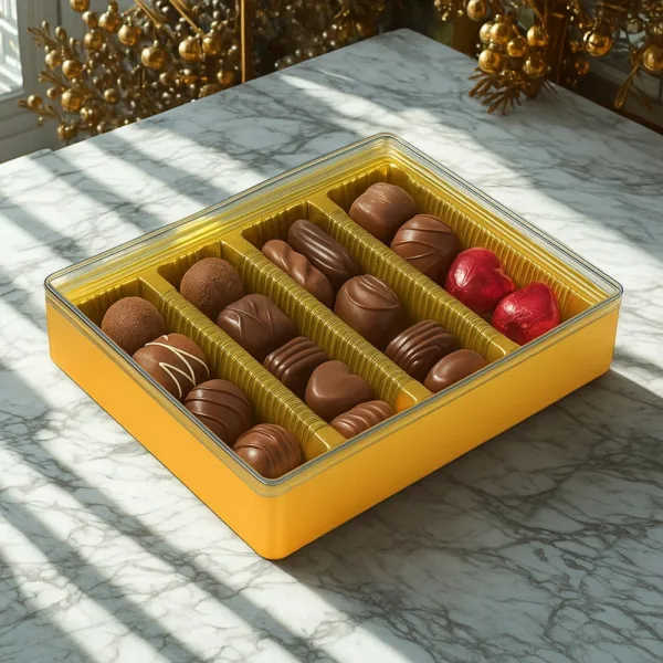 Steelo Purre (4 Cavity) Sweets & Dry Fruits Gifting Box