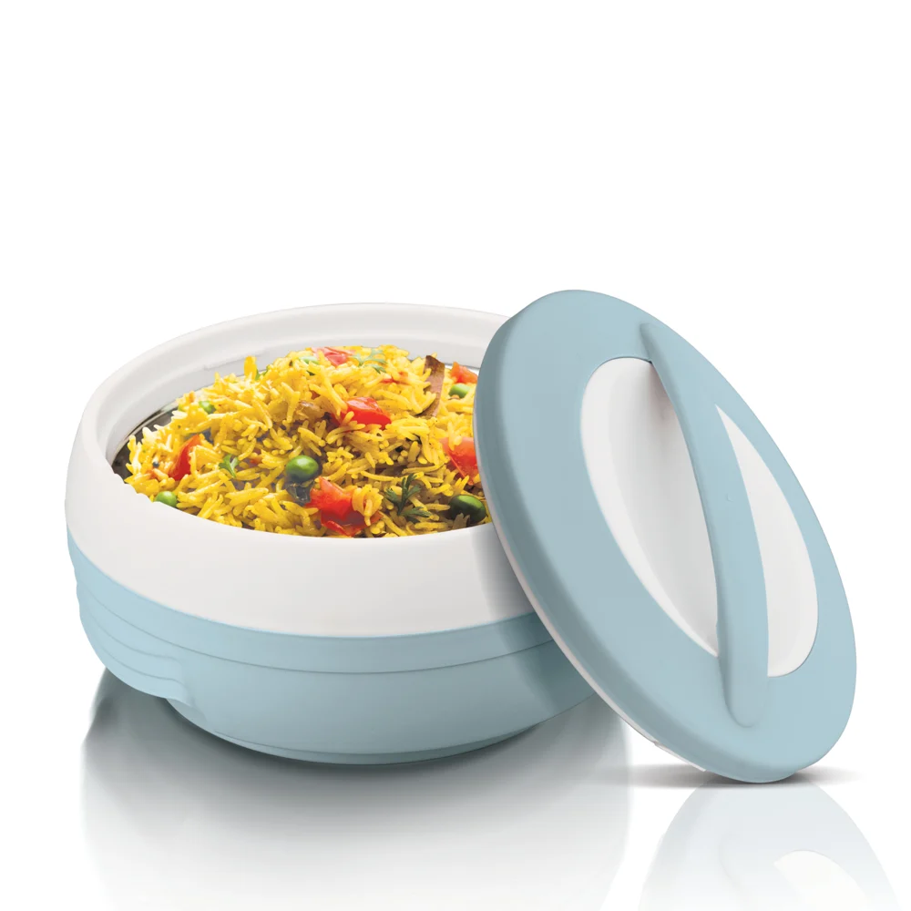 Asian Cosmos Insulated Casserole (Bluish Gray) - 1250 ml