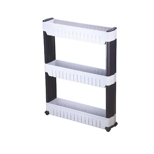 Jewel Infinity 3 Layer Trolly - White & Black