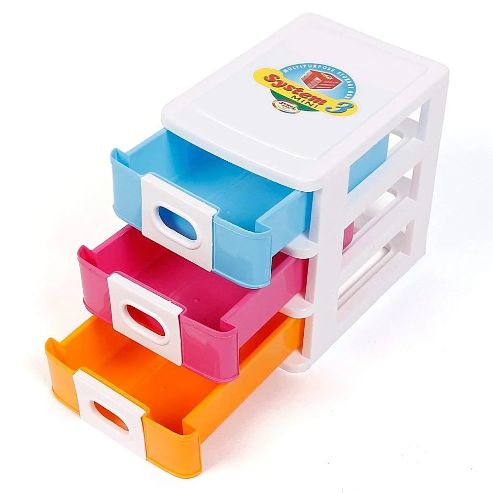 Jewel Mini 3 Compartment Organiser - Multicolour