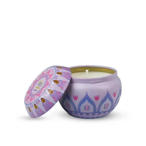 Tara Candles Premium dome tin Scented Candle (Aqua Marine)