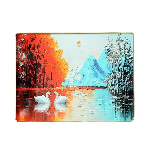 Landscape With Duck Resin Laminated Photo Frame ( 12 X 16 Inch )