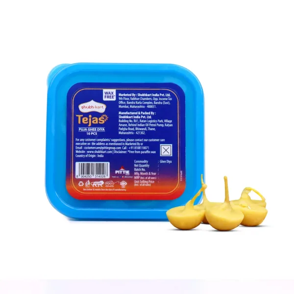 Shubh Kart Tejas Puja Ghee Diya 10 pieces