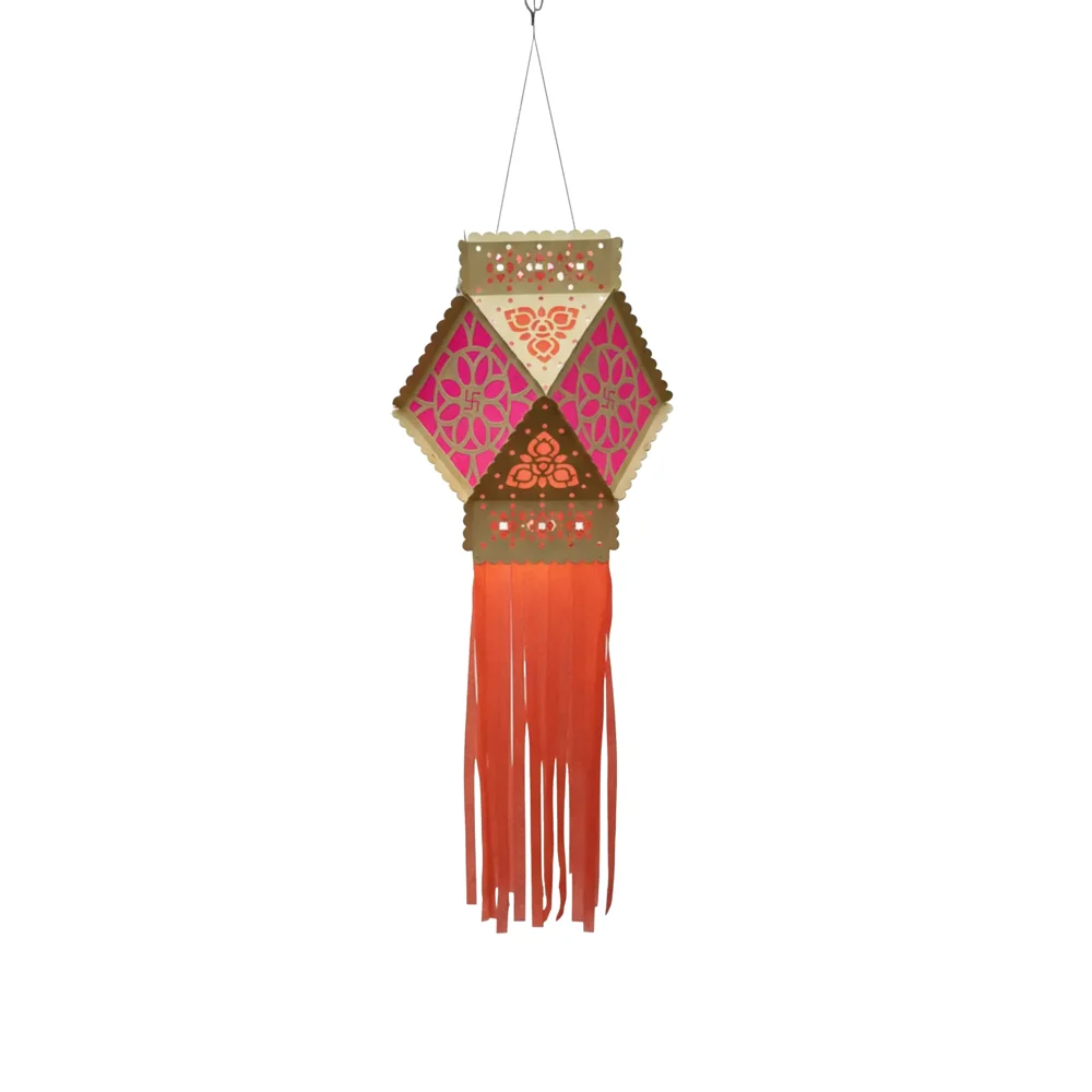 YE Decorative Hanging Lantern (Kandil) - Multicolor