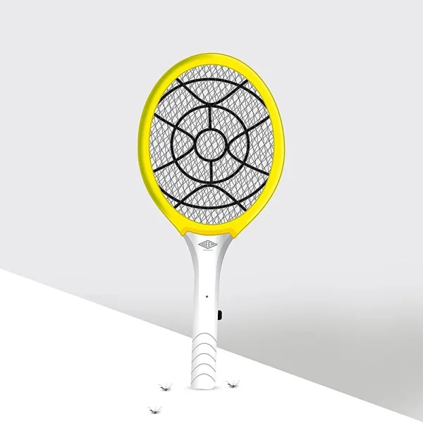 Geep Fighter Mosquito Racket (Yellow & White)